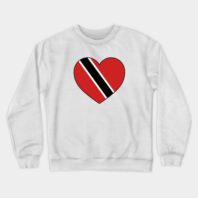 Heart - Trinidad and Tobago Crewneck Sweatshirt by Tridaak